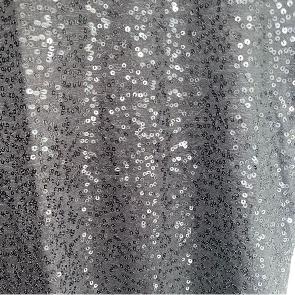 Loft Jeweled Neck Sequin Tee - Picture 3 of 5